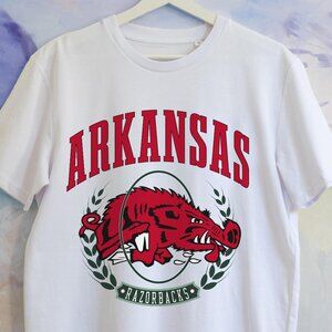Vintage Style 90s Arkansas Razorbacks Football Fan Shirt PM